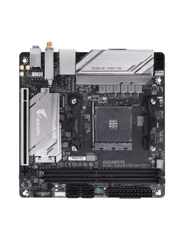 Gigabyte B450 I AORUS PRO WIFI plăci de bază AMD B450 Mufă AM4 mini ATX