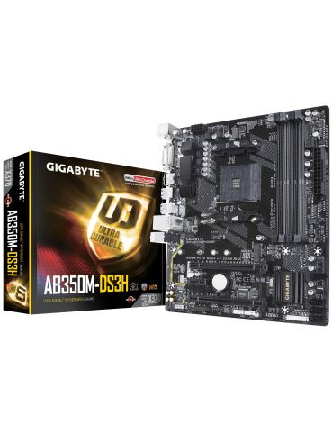 Gigabyte GA-AB350M-DS3H plăci de bază AMD X370 Mufă AM4 micro-ATX