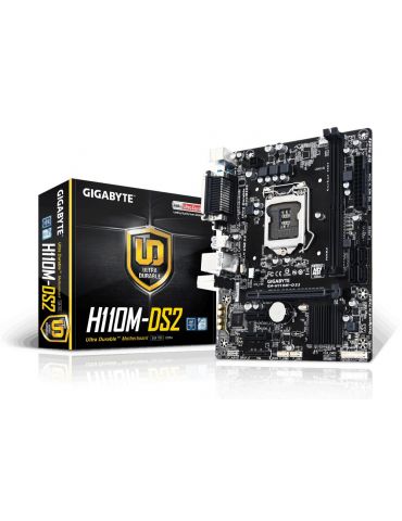 Gigabyte GA-H110M-DS2 plăci de bază Intel® H110 LGA 1150 (Mufă H4) micro-ATX - Tik.ro