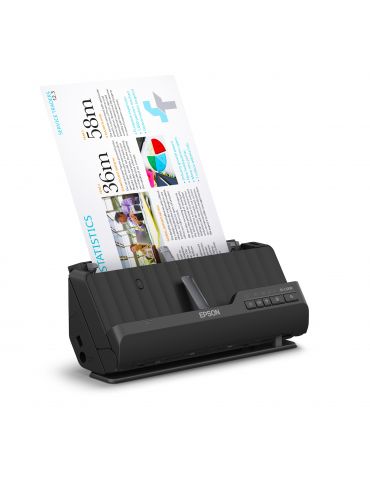 Epson ES-C320W Scanner ADF + alimentare cu coli 600 x 600 DPI A4 Negru