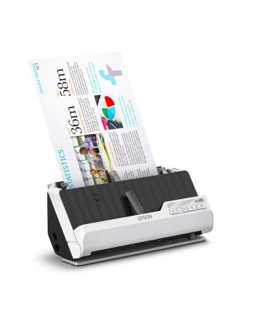 Epson DS-C490 Scanner ADF + alimentare cu coli 600 x 600 DPI A4 Negru, Alb