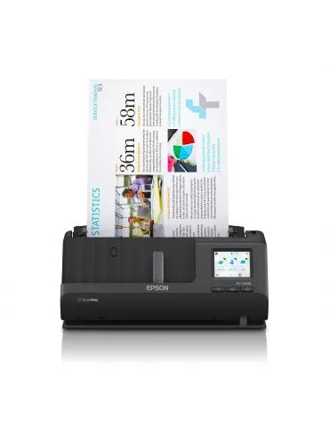 Epson ES-C380W Scanner ADF + alimentare cu coli 600 x 600 DPI A4 Negru - Tik.ro