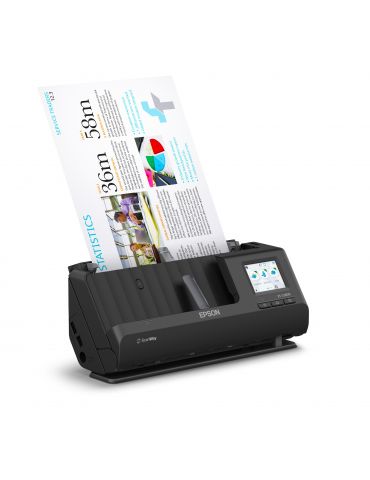 Epson ES-C380W Scanner ADF + alimentare cu coli 600 x 600 DPI A4 Negru