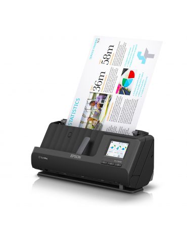 Epson ES-C380W Scanner ADF + alimentare cu coli 600 x 600 DPI A4 Negru