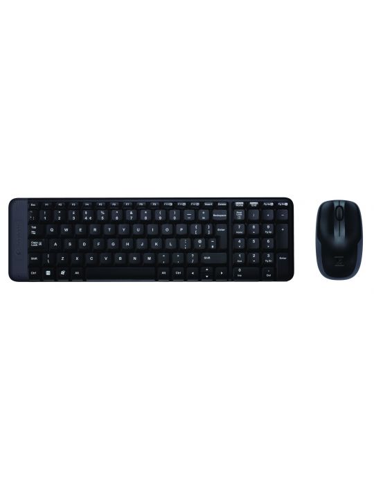 Logitech Wireless Combo MK220 tastaturi Mouse inclus RF fără fir Rus Negru