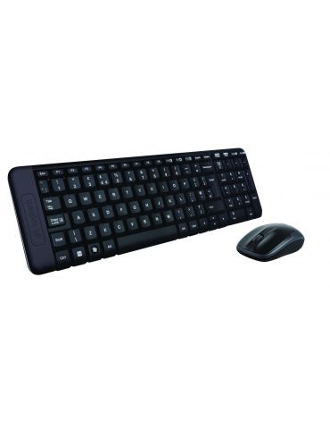 Logitech Wireless Combo MK220 tastaturi Mouse inclus RF fără fir Rus Negru