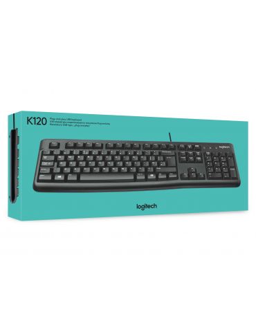 Logitech Keyboard K120 for Business tastaturi USB AZERTY Flamandă Negru