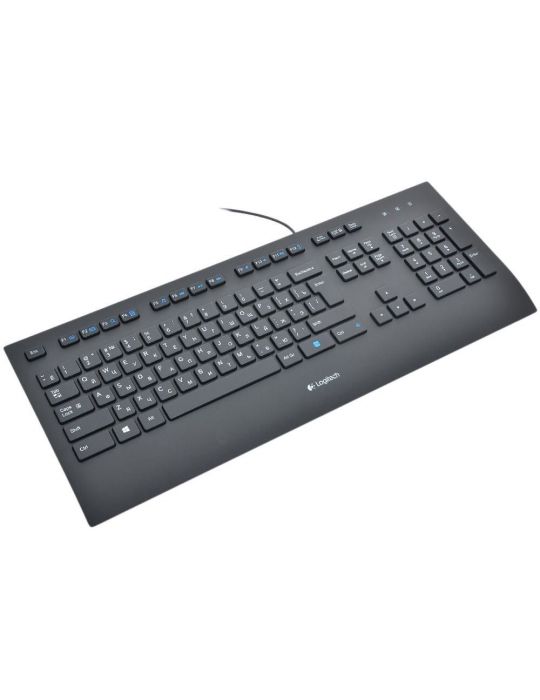 Logitech K280E Pro tastaturi USB QWERTY Rus Negru