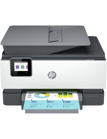 HP OfficeJet Pro Imprimantă HP 9010e All-in-One, Color, Imprimanta pentru Birou mic, Imprimare,copiere,scanare,fax, HP+
