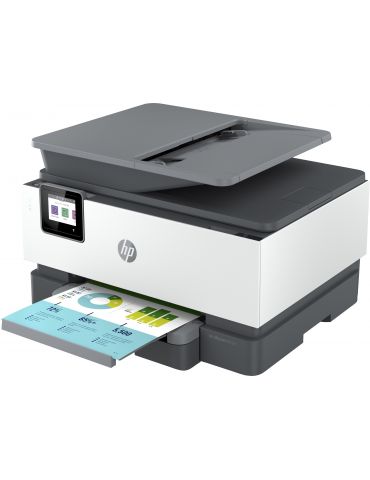 HP OfficeJet Pro Imprimantă HP 9012e All-in-One, Color, Imprimanta pentru Birou mic, Imprimare,copiere,scanare,fax, HP+