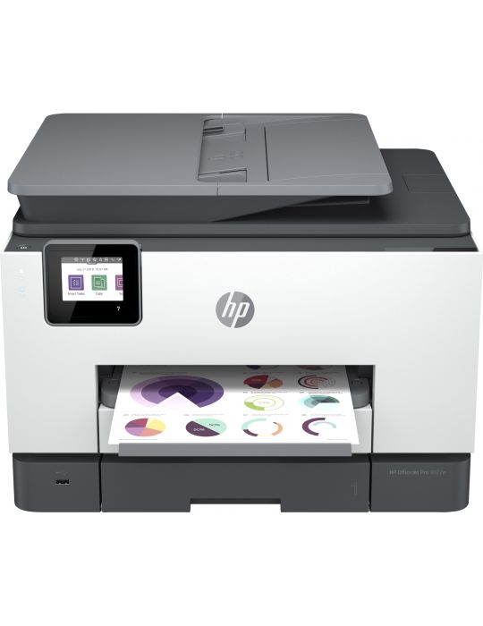 HP OfficeJet Pro Imprimantă HP 9022e All-in-One, Color, Imprimanta pentru Birou mic, Imprimare,copiere,scanare,fax, HP+