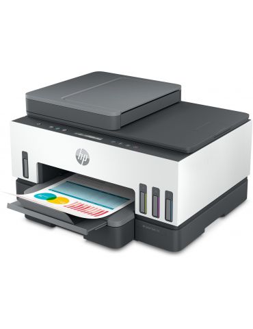 HP Smart Tank 750 All-in-One, Color, Imprimanta pentru Acasă, Imprimare, scanare, copiere, ADF, wireless, Alimentator ADF de 35