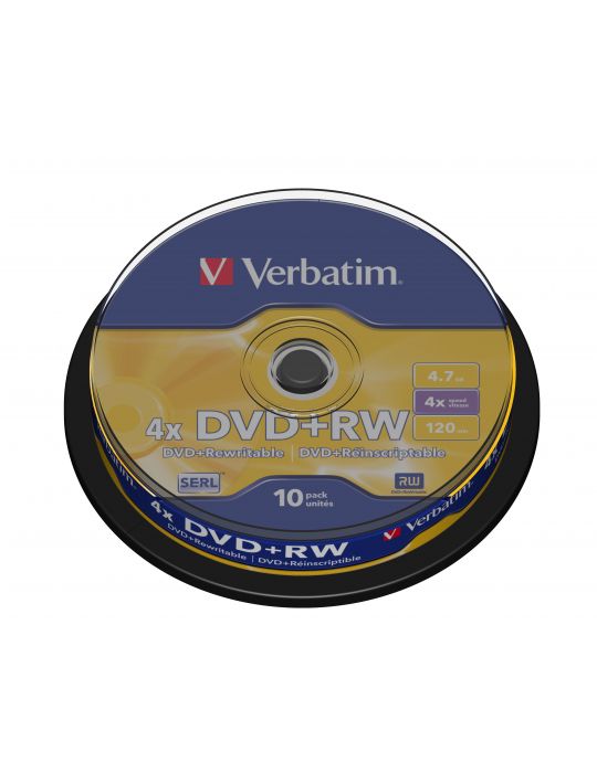 Verbatim DVD+RW Matt Silver 4,7 Giga Bites 10 buc.