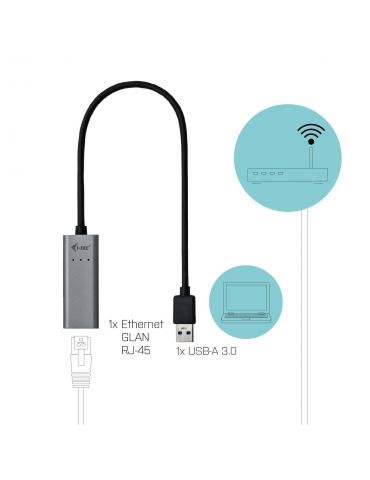 i-tec Metal U3METALGLAN card de rețea Ethernet 1000 Mbit s
