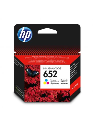 HP Cartuş de cerneală original 652 Ink Advantage Tricolor - Tik.ro