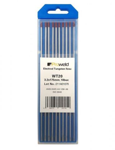 ProWELD WT20 Electrozi tungsten rosu 3.2x175mm 10buc Proweld - 1
