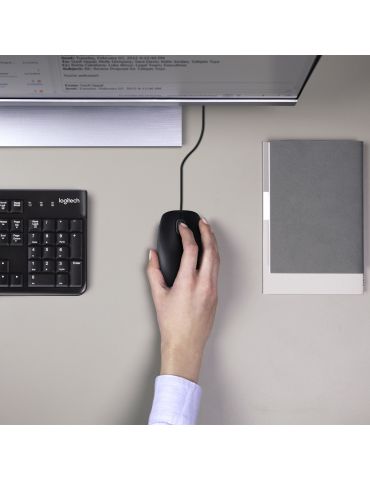 Logitech Desktop MK120 tastaturi Mouse inclus USB QWERTZ Elvețiană Negru