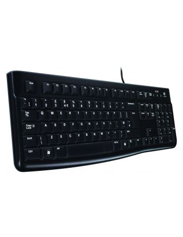 Logitech K120 Corded Keyboard tastaturi USB QWERTZ Elvețiană Negru - Tik.ro