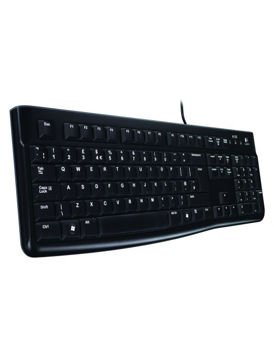 Logitech K120 Corded Keyboard tastaturi USB QWERTZ Elvețiană Negru