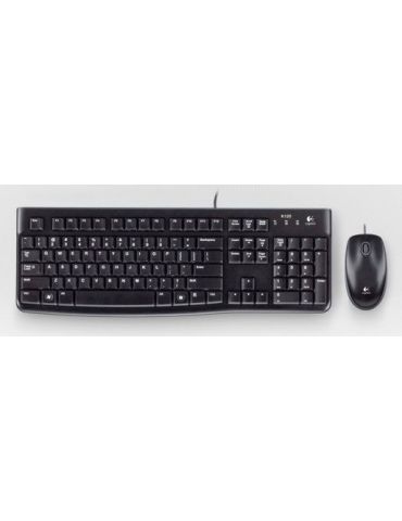 Logitech Desktop MK120 tastaturi Mouse inclus USB QWERTY Spaniolă Negru