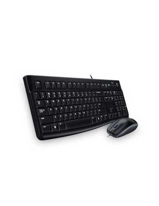 Logitech Desktop MK120 tastaturi Mouse inclus USB QWERTY Nordic Negru