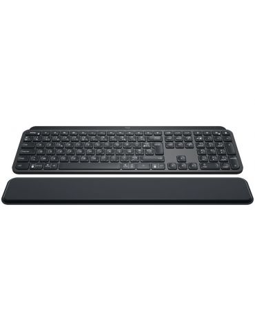 Logitech MX Keys Plus tastaturi RF Wireless + Bluetooth AZERTY Franţuzesc Grafit - Tik.ro