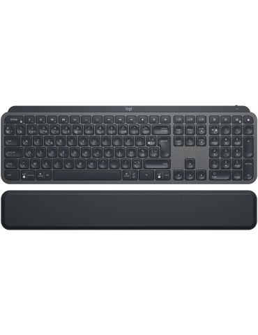 Logitech MX Keys Plus tastaturi RF Wireless + Bluetooth AZERTY Franţuzesc Grafit