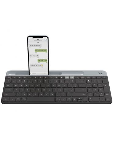 Logitech Slim Multi-Device Wireless Keyboard K580 tastaturi RF Wireless + Bluetooth Nordic Grafit