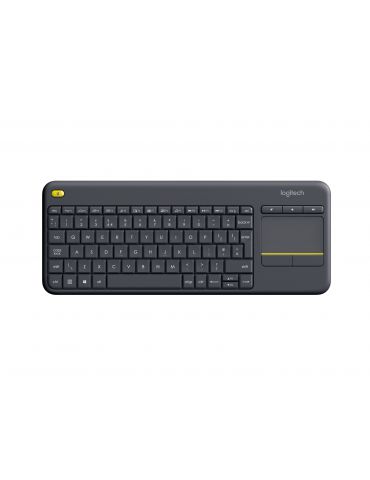 Logitech K400 Plus Tv tastaturi RF fără fir QWERTY Italiană Negru