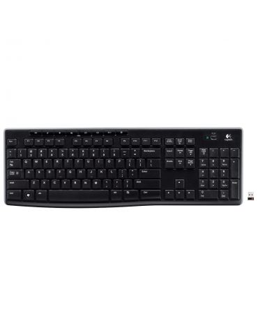 Logitech Wireless Keyboard K270 tastaturi RF fără fir QWERTZ Elvețiană Negru - Tik.ro
