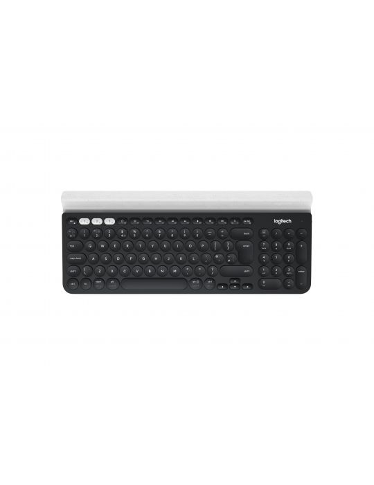 Logitech K780 Multi-Device Wireless Keyboard tastaturi RF Wireless + Bluetooth QWERTZ Elvețiană Gri, Alb