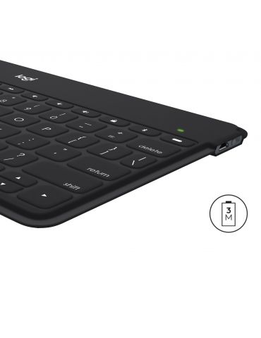 Logitech Keys-To-Go Negru Bluetooth QWERTZ Elvețiană