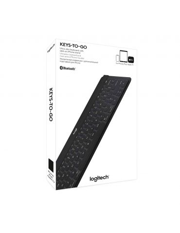 Logitech Keys-To-Go Negru Bluetooth QWERTZ Elvețiană