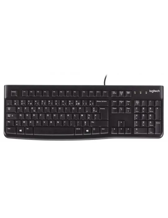 Logitech K120 Corded Keyboard tastaturi USB AZERTY Flamandă Negru