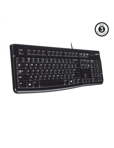 Logitech K120 Corded Keyboard tastaturi USB AZERTY Flamandă Negru