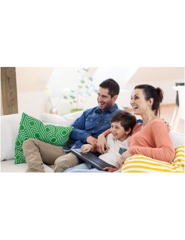 Logitech K400 Plus Tv tastaturi RF fără fir AZERTY Flamandă Negru