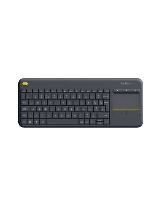 Logitech K400 Plus Tv tastaturi RF fără fir QWERTY Englez Negru