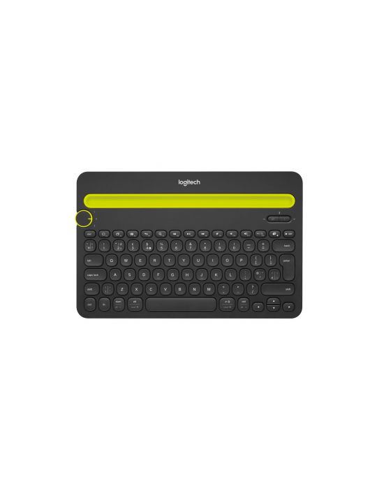 Logitech Bluetooth® Multi-Device Keyboard K480 tastaturi QWERTY Nordic Negru, Lamiie