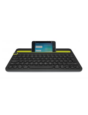 Logitech Bluetooth® Multi-Device Keyboard K480 tastaturi QWERTY Nordic Negru, Lamiie