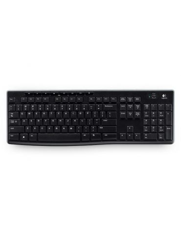 Logitech Wireless Keyboard K270 tastaturi RF fără fir Turcă Negru
