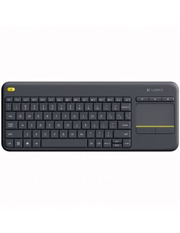 Logitech K400 Plus Tv tastaturi RF fără fir QWERTY Spaniolă Negru - Tik.ro