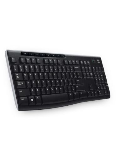 Logitech Wireless Keyboard K270 tastaturi RF fără fir AZERTY Franţuzesc Negru - Tik.ro