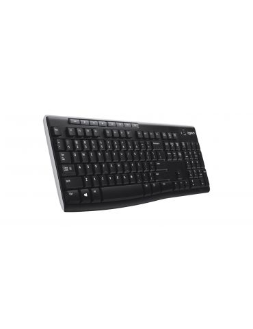 Logitech Wireless Keyboard K270 tastaturi RF fără fir QWERTY Englez Negru