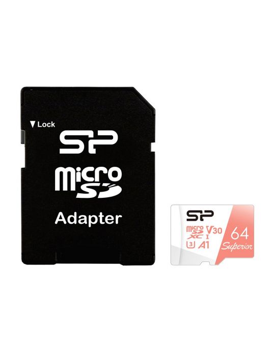 Silicon Power Superior 64 Giga Bites MicroSDXC UHS-I Clasa 10