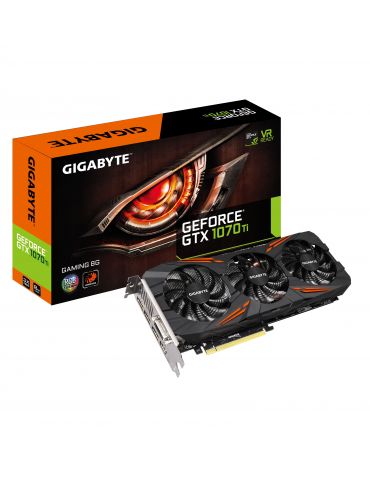 Gigabyte GV-N107TGAMING-8GD plăci video NVIDIA GeForce GTX 1070 Ti 8 Giga Bites GDDR5