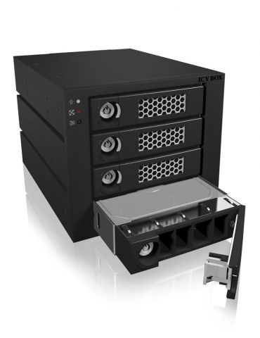 ICY BOX IB-554SSK 3x 5,25" Tavă disc memorie Negru - Tik.ro