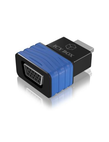 ICY BOX IB-AC516 HDMI VGA Negru, Albastru - Tik.ro