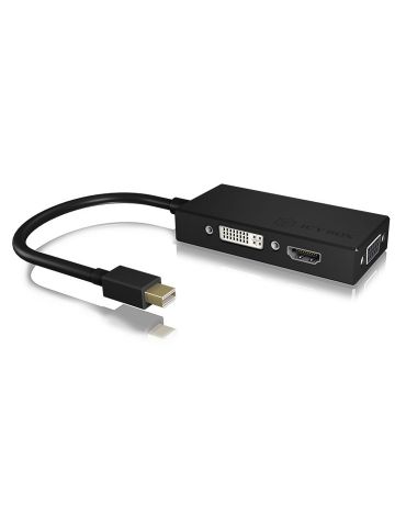 ICY BOX IB-AC1032 Mini DisplayPort DVI-D + VGA (D-Sub) + HDMI Negru - Tik.ro