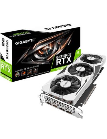 Gigabyte GV-N207SGAMINGOC WHITE-8GD plăci video NVIDIA GeForce RTX 2070 SUPER 8 Giga Bites GDDR6