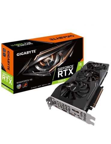 Gigabyte GeForce® RTX 2080 Ti WINDFORCE 11GB GDDR6 NVIDIA GeForce RTX 2080 Ti 11 Giga Bites - Tik.ro